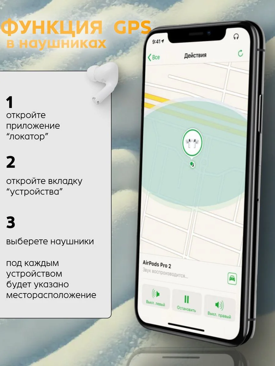 Наушники A.Pods Pro2 с активным шумоподавлением беспроводные