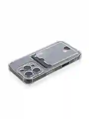 Прозрачный чехол для Apple iPhone 16 Pro противоударный Rosco силиконовый с карманом для карт, углами