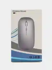 Белый мышь беспроводная с Bluetooth и USB-адаптер, бесшумная с USB зарядкой, 2.4GHz для ноутбука