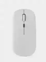 Белый мышь беспроводная с Bluetooth и USB-адаптер, бесшумная с USB зарядкой, 2.4GHz для ноутбука