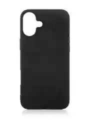 Черный люксовый чехол для Apple iPhone 16 Plus алькантара ROSCO замшевый с силиконовой окантовкой