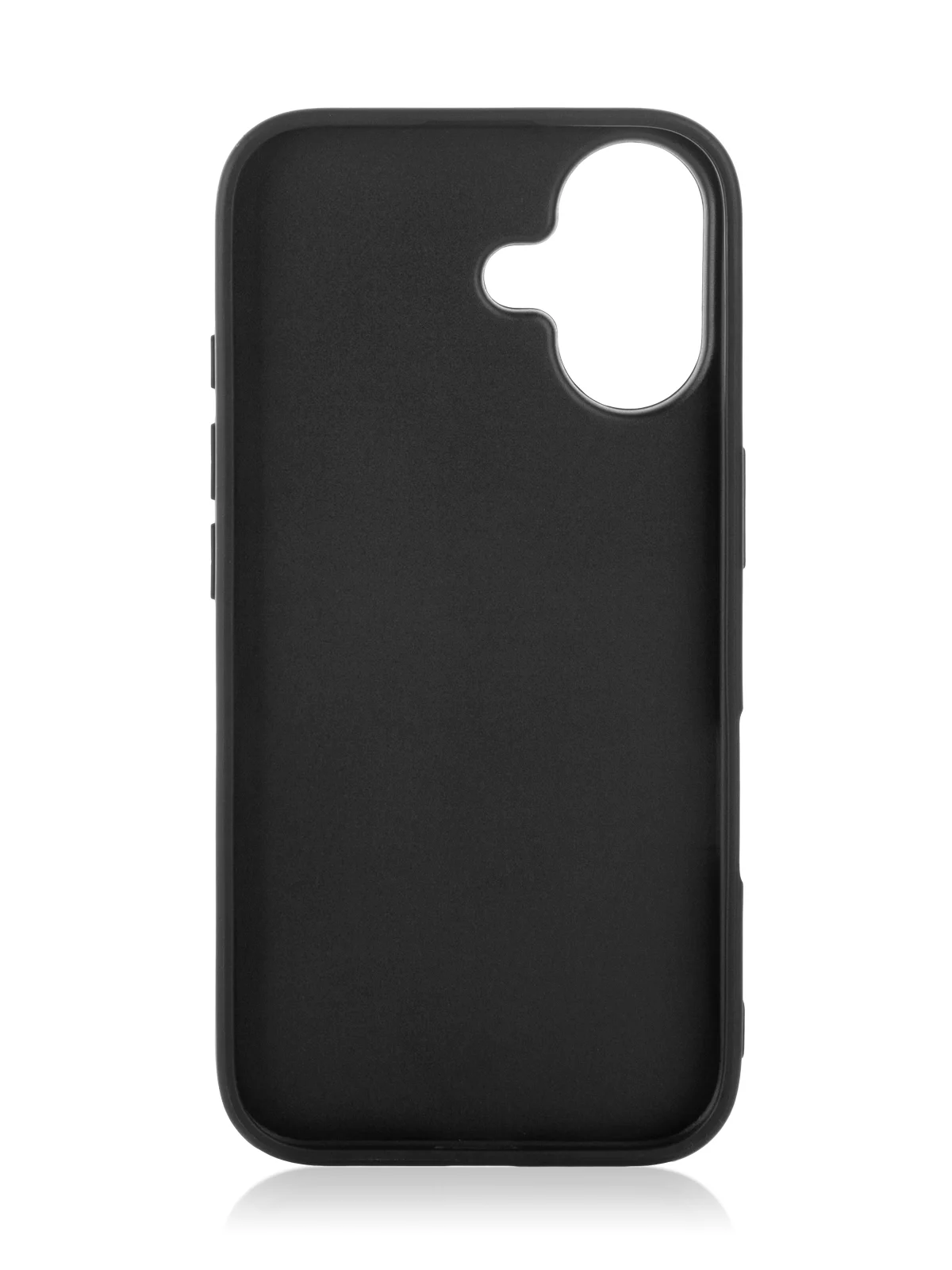 Черный люксовый чехол для Apple iPhone 16 алькантара Rosco замшевый с силиконовой окантовкой