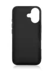 Черный люксовый чехол для Apple iPhone 16 алькантара Rosco замшевый с силиконовой окантовкой