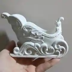 ПОДСВЕЧНИК САНИ. 15 см САНКИ РОЖДЕСТВЕНСКИЕ