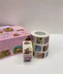 Капибара наклейки в рулоне