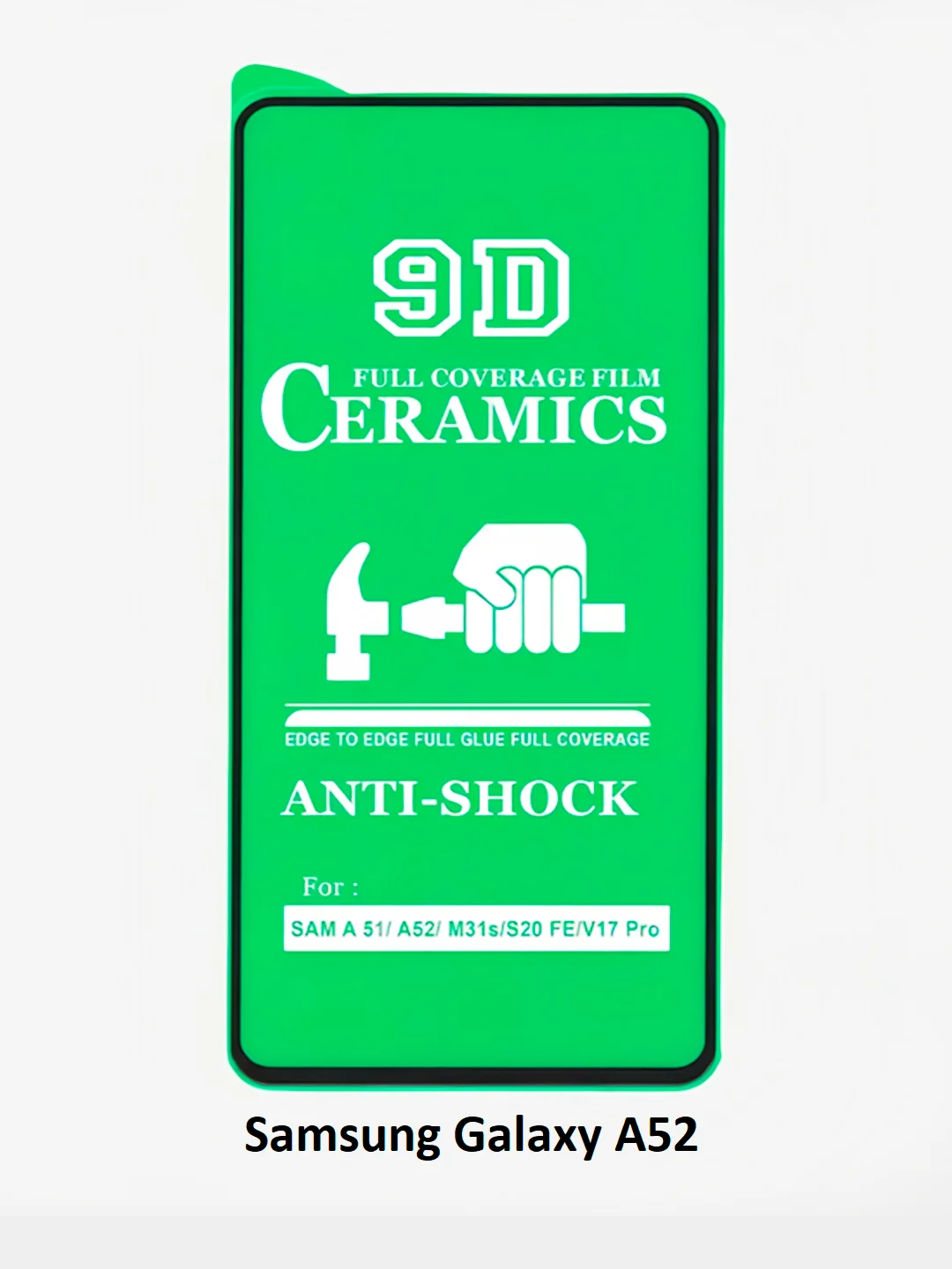 Защитное стекло Samsung Galaxy A51, A52, A31, A32, A22, A12, A02, A10, A20, A50 гибкое