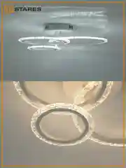 Управляемая потолочная светодиодная люстра с пультом Estares  TRIO 70W круг,до 20 кв.м