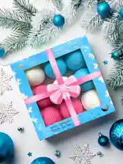 Голубой подарочный набор бомбочек для ванн Candy Bath Bar, 360 г Подарок на новый год подруге маме