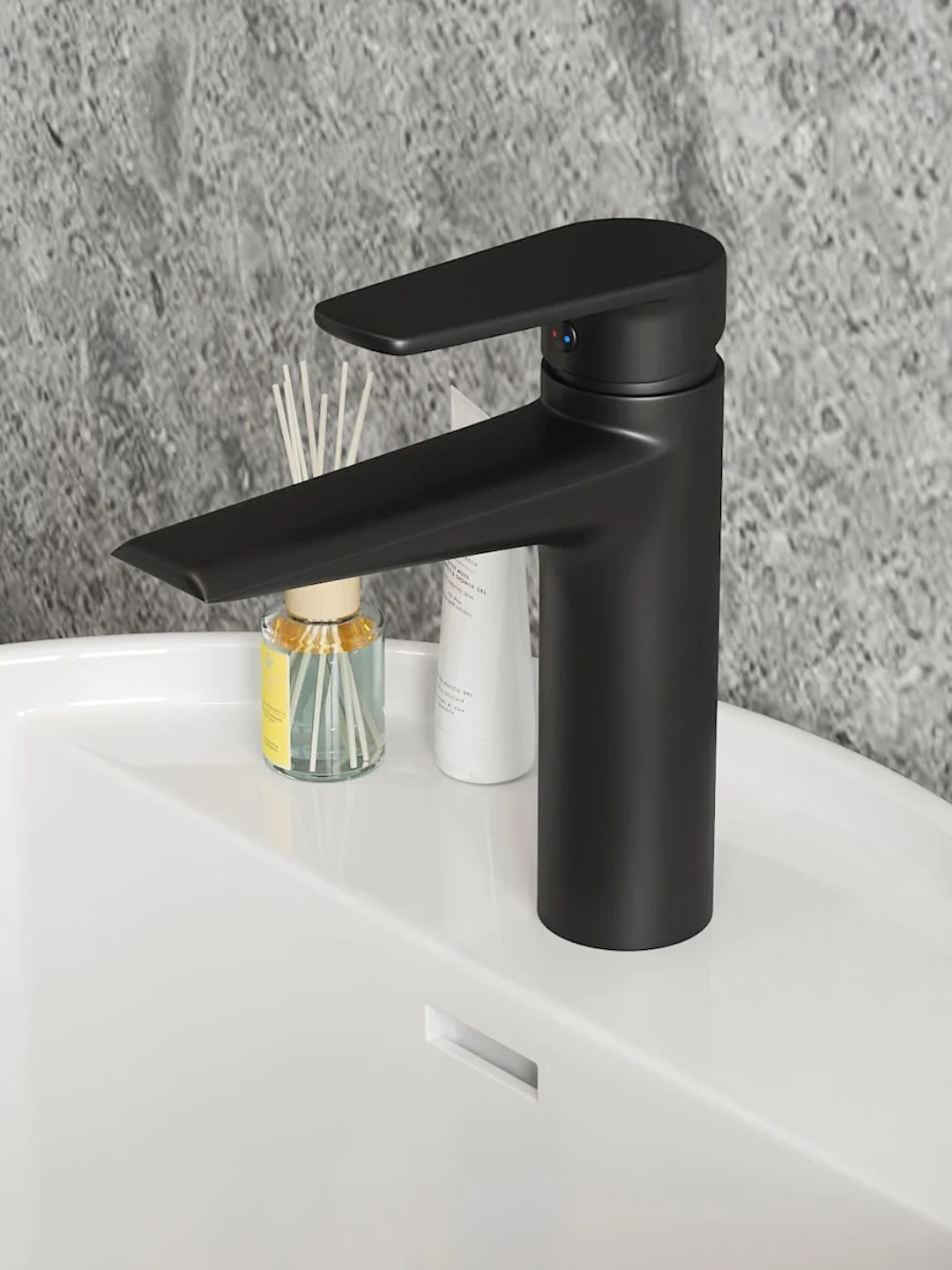 СМЕСИТЕЛЬ ДЛЯ РАКОВИНЫ TEYMI KATI, ЧЕРНЫЙ МАТОВЫЙ T10219