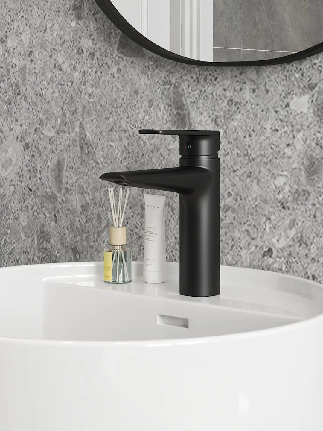 СМЕСИТЕЛЬ ДЛЯ РАКОВИНЫ TEYMI KATI, ЧЕРНЫЙ МАТОВЫЙ T10219
