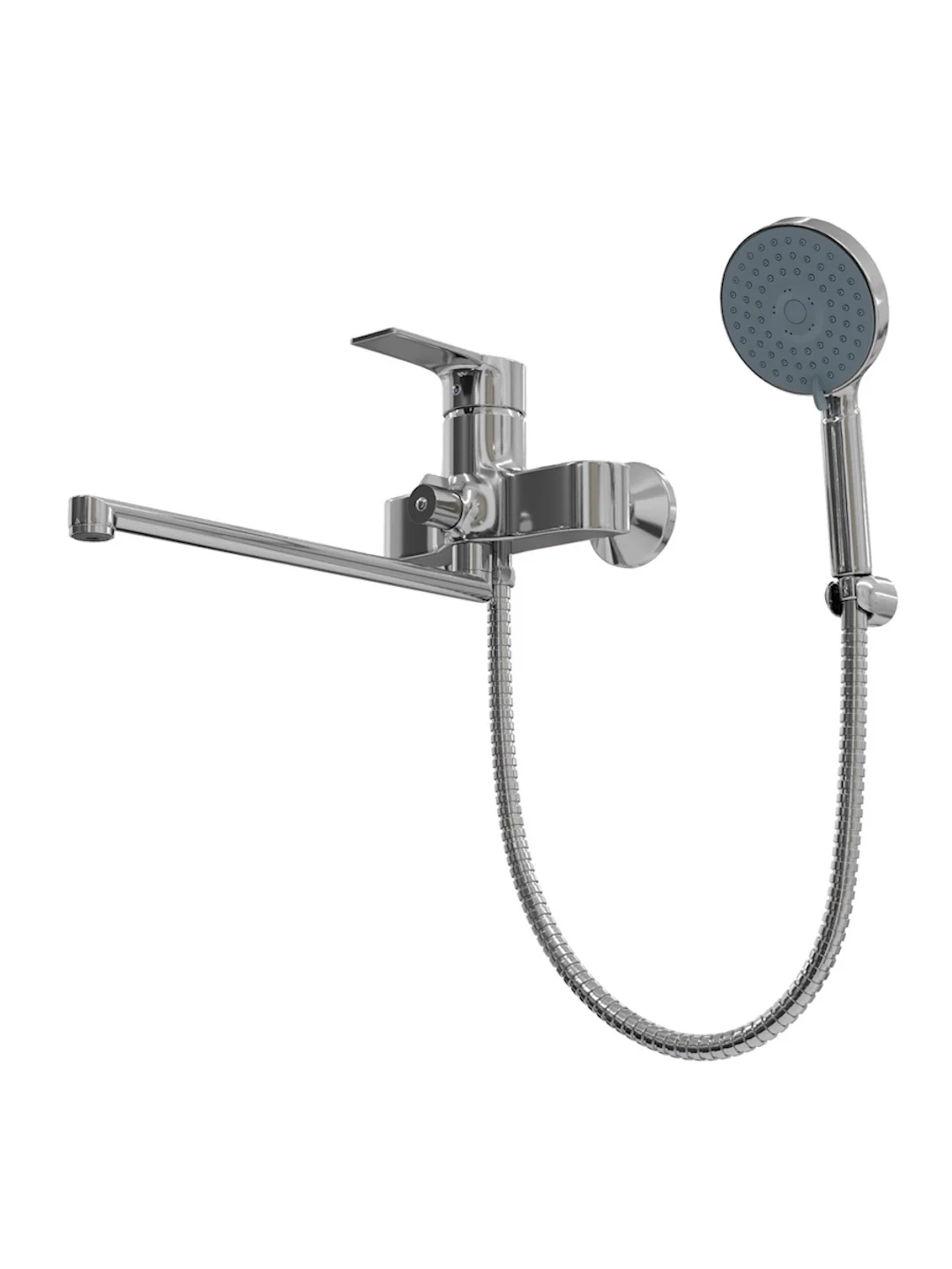 СМЕСИТЕЛЬ ДЛЯ ВАННОЙ С ДЛИННЫМ ИЗЛИВОМ TEYMI LORI, ХРОМ T10222