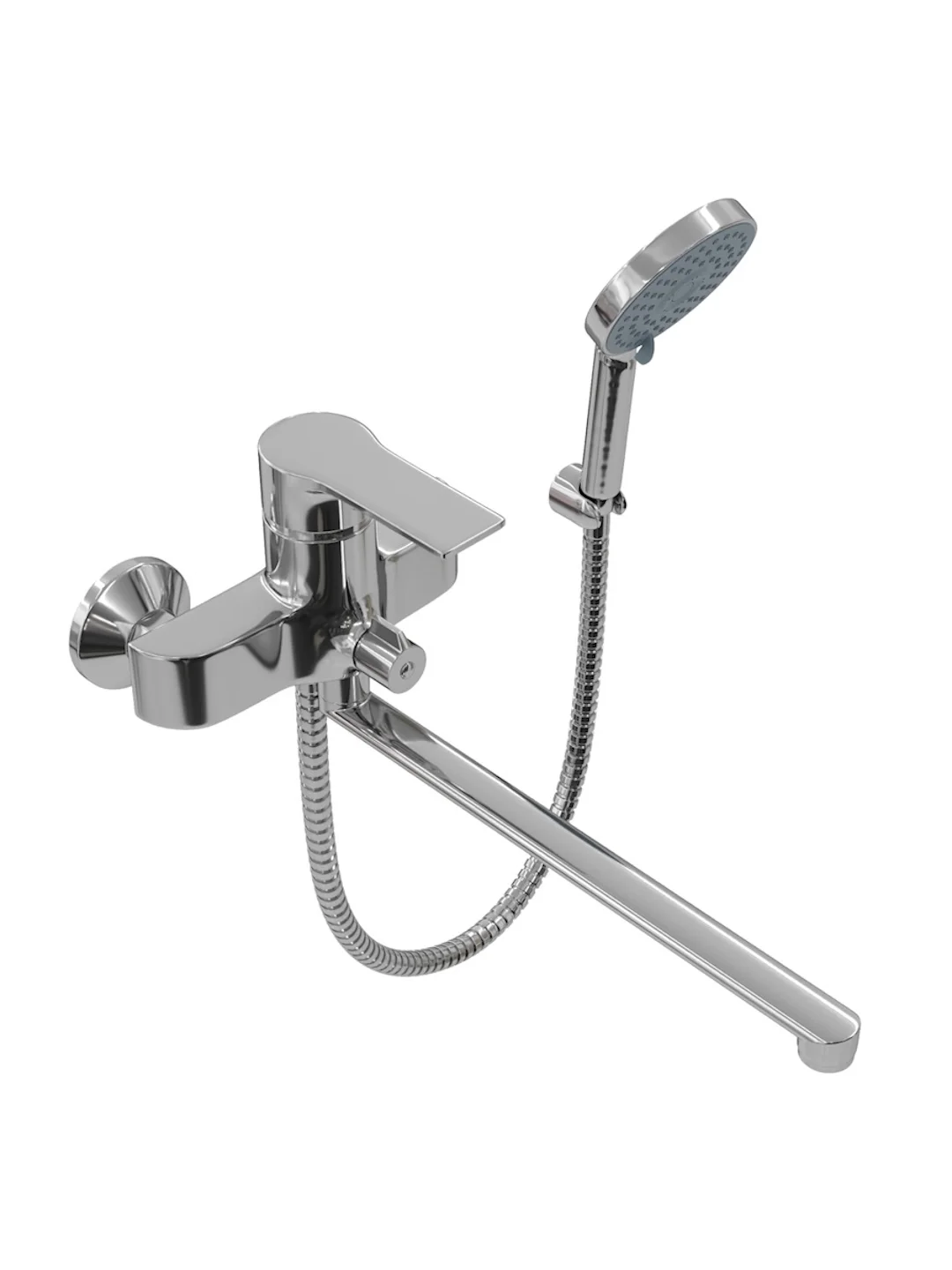 СМЕСИТЕЛЬ ДЛЯ ВАННОЙ С ДЛИННЫМ ИЗЛИВОМ TEYMI LORI, ХРОМ T10222