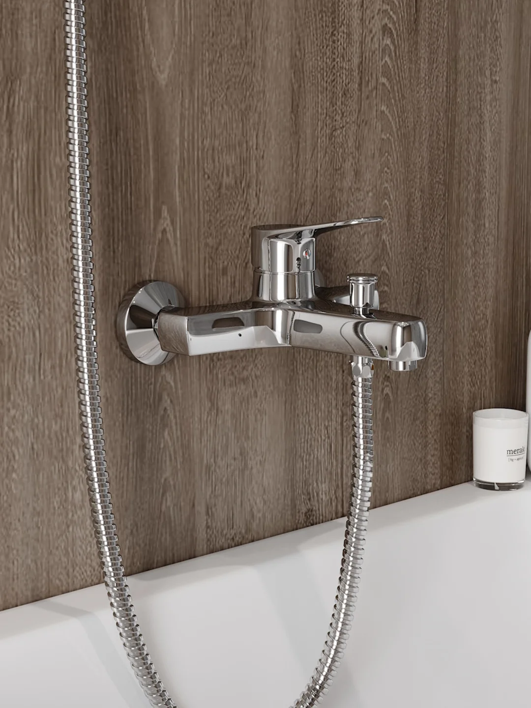 СМЕСИТЕЛЬ ДЛЯ ВАННЫ TEYMI RITTA, ХРОМ T10207