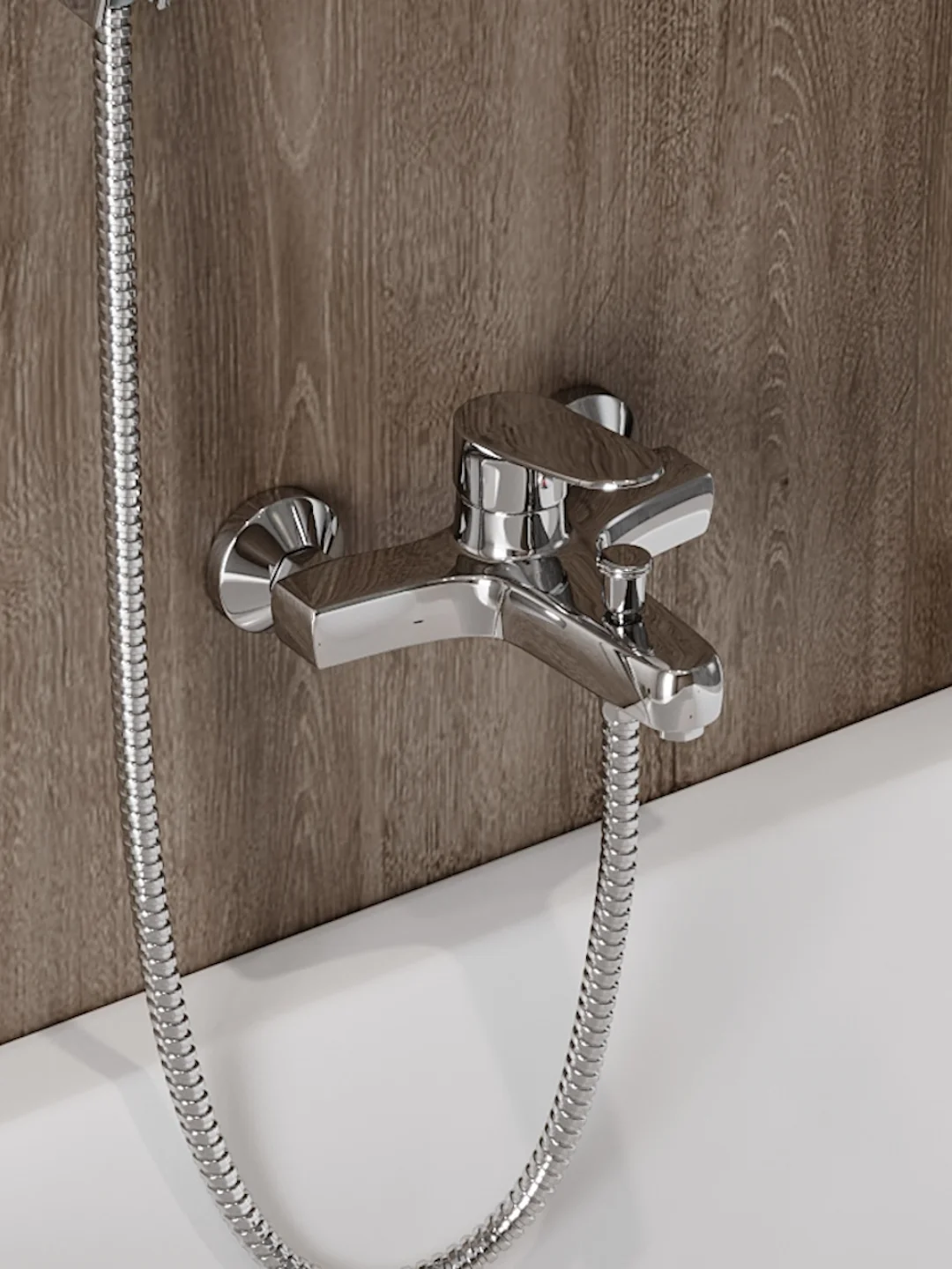 СМЕСИТЕЛЬ ДЛЯ ВАННЫ TEYMI RITTA, ХРОМ T10207