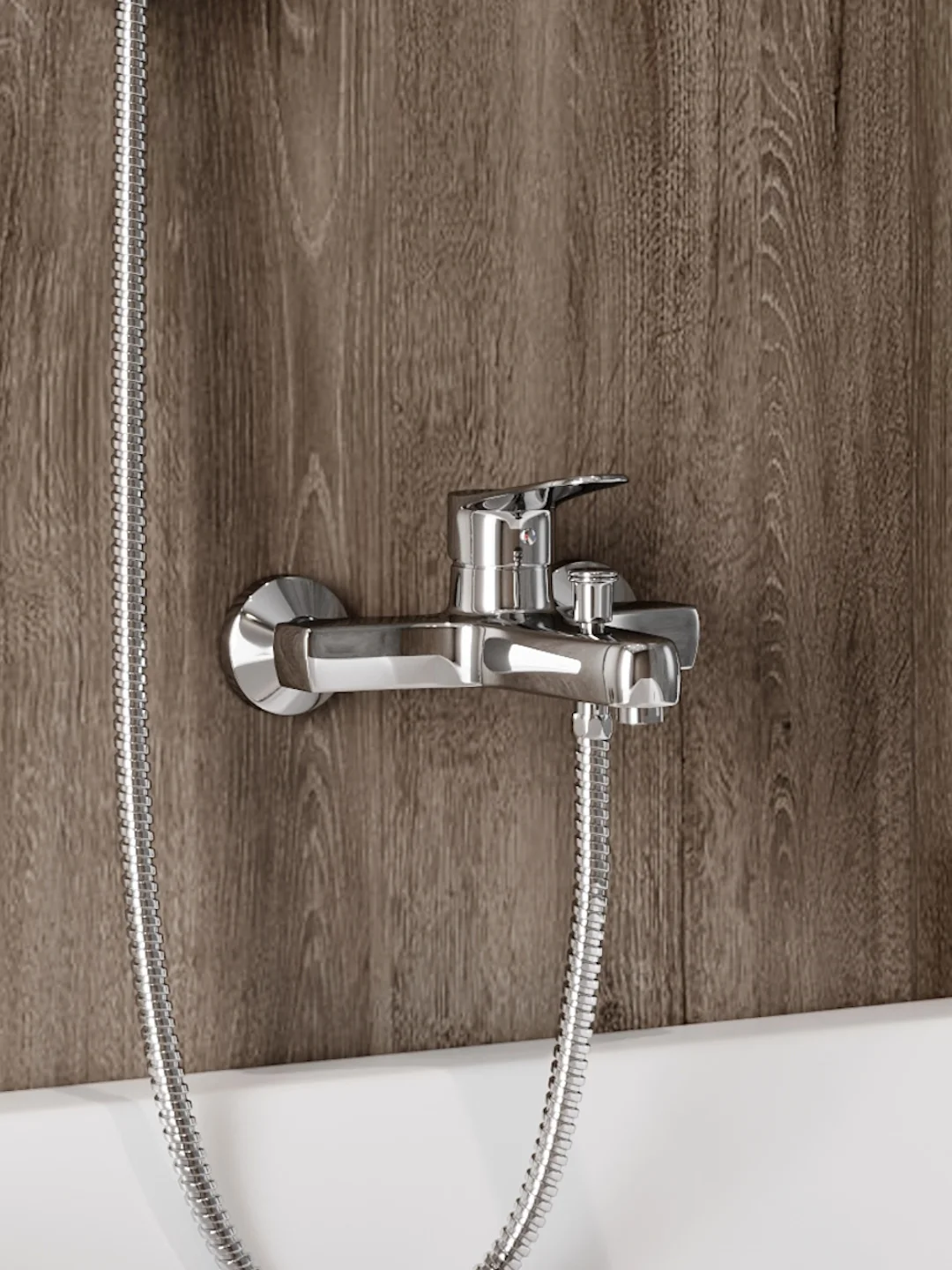 СМЕСИТЕЛЬ ДЛЯ ВАННЫ TEYMI RITTA, ХРОМ T10207