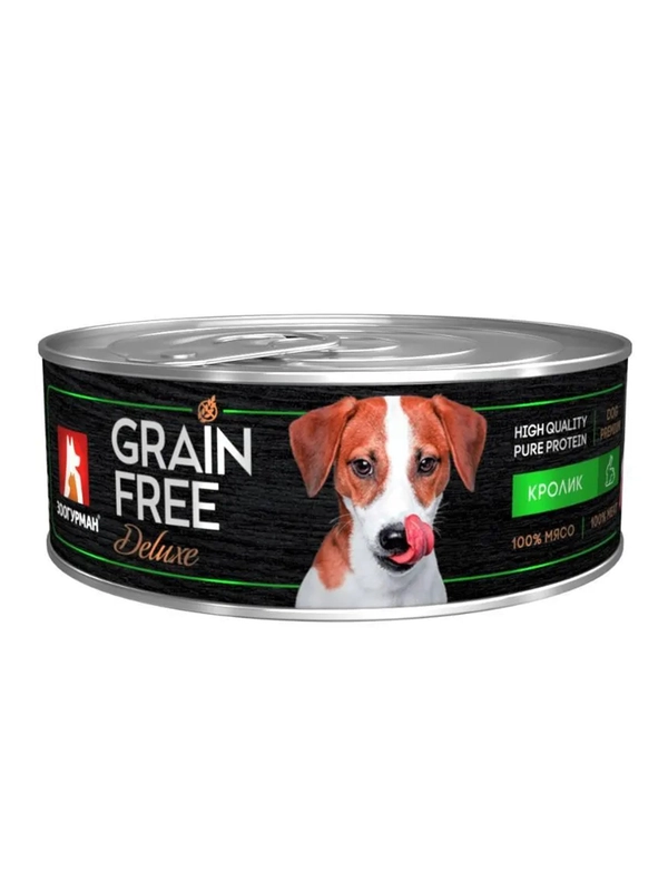 Влажный корм для собак Zoogurman "Grain free" Кролик, 100 г
