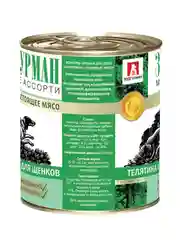 Влажный корм для собак Zoogurman Телятина нежная для щенков ж/б 350г