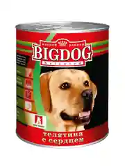 Влажный корм для собак Zoogurman "BIG DOG" Premium Телятина с сердцем, 850 г