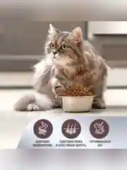Полнорационный сухой корм Zoogurman Hair & Beauty, Птица, для кошек, 10 кг