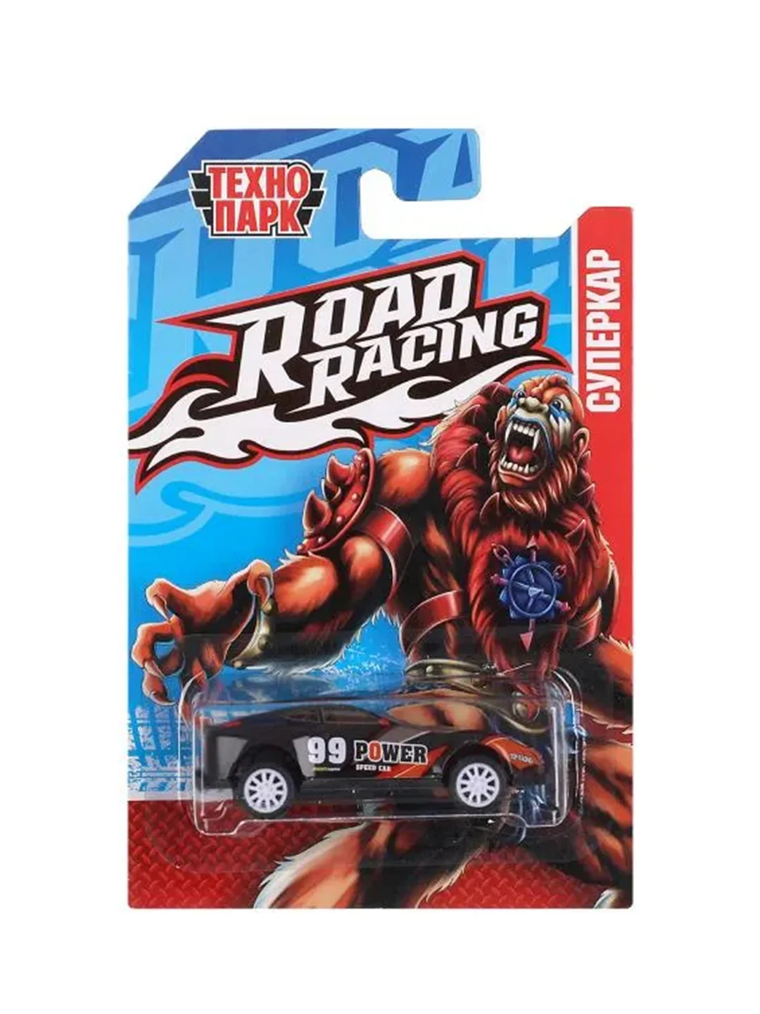 Металлическая машинка Технопарк "Road Racing. Суперкар", 7 см