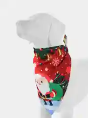 Алый бандана - косынка новогодняя для собак и кошек / шарфик для животных