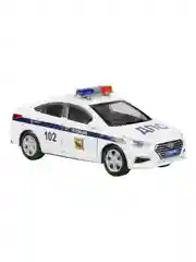 Металлическая модель ТехноПарк Hyundai Solaris. Полиция, 12 см
