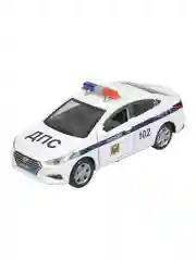 Металлическая модель ТехноПарк Hyundai Solaris. Полиция, 12 см