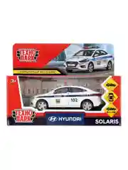 Металлическая модель ТехноПарк Hyundai Solaris. Полиция, 12 см