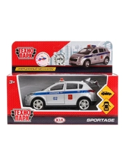 Модель спортивного автомобиля ТехноПарк KIA SPORTAGE Полиция, 12 см
