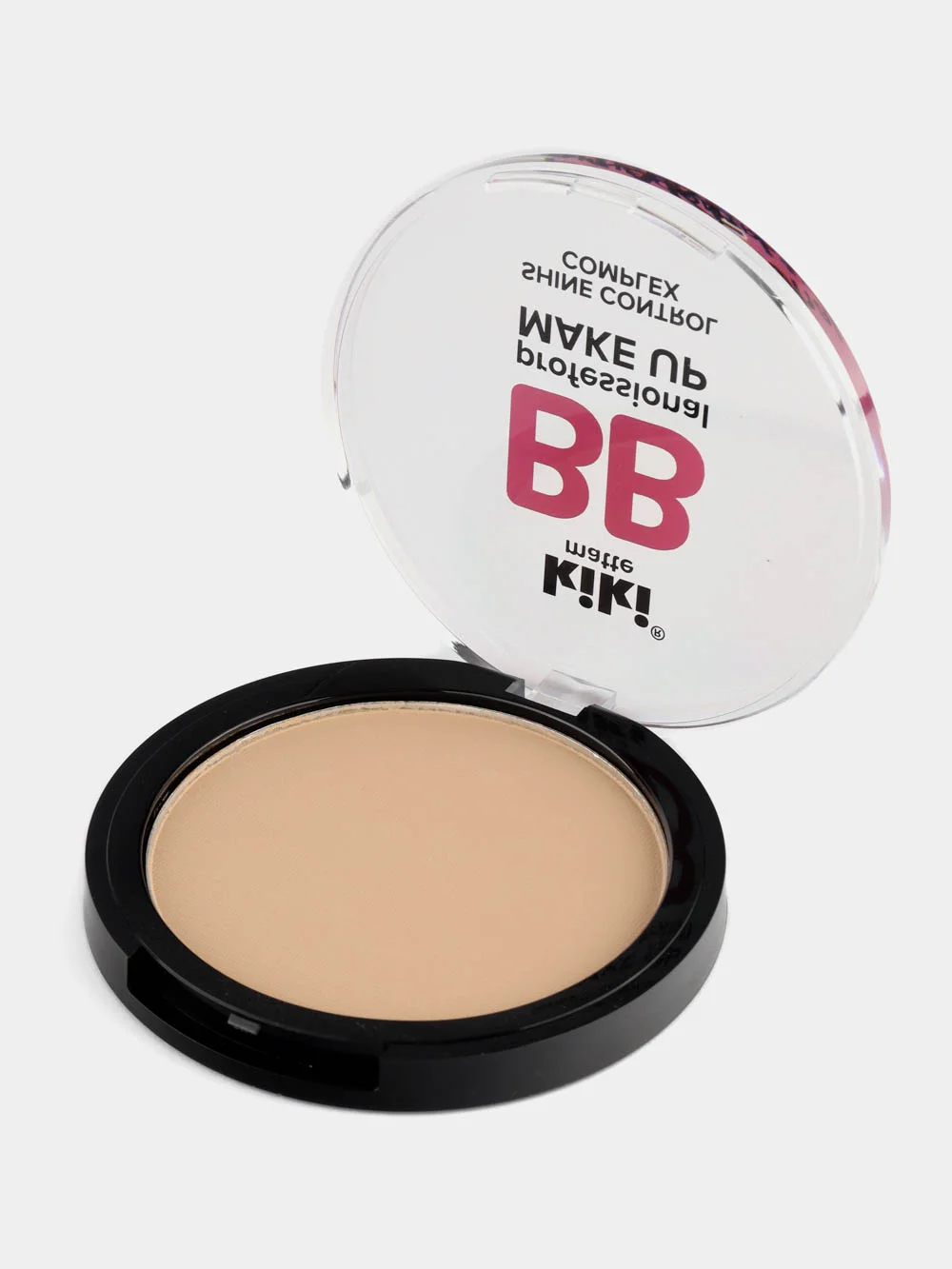 Светло-бежевый пудра для лица kiki BB MAKEUP тон 13 натурально-розовый, компактная, матирующая