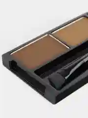 Коричневый тени для бровей Kiki eyebrow powder с кисточкой, компактные, стойкие, матовые