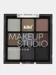 Тени для век kiki MAKEUP STUDIO тон 201 Smoky eyes, стойкая паллетка из 9 оттенков