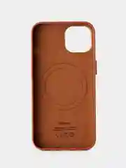 Коричневый кожаный чехол Leather Case для iPhone 14 с функцией MagSafe