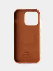 Коричневый кожаный чехол Leather Case для iPhone 14 Pro с функцией MagSafe