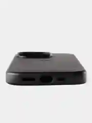 Черный кожаный чехол Leather Case для iPhone 14 Pro с функцией MagSafe