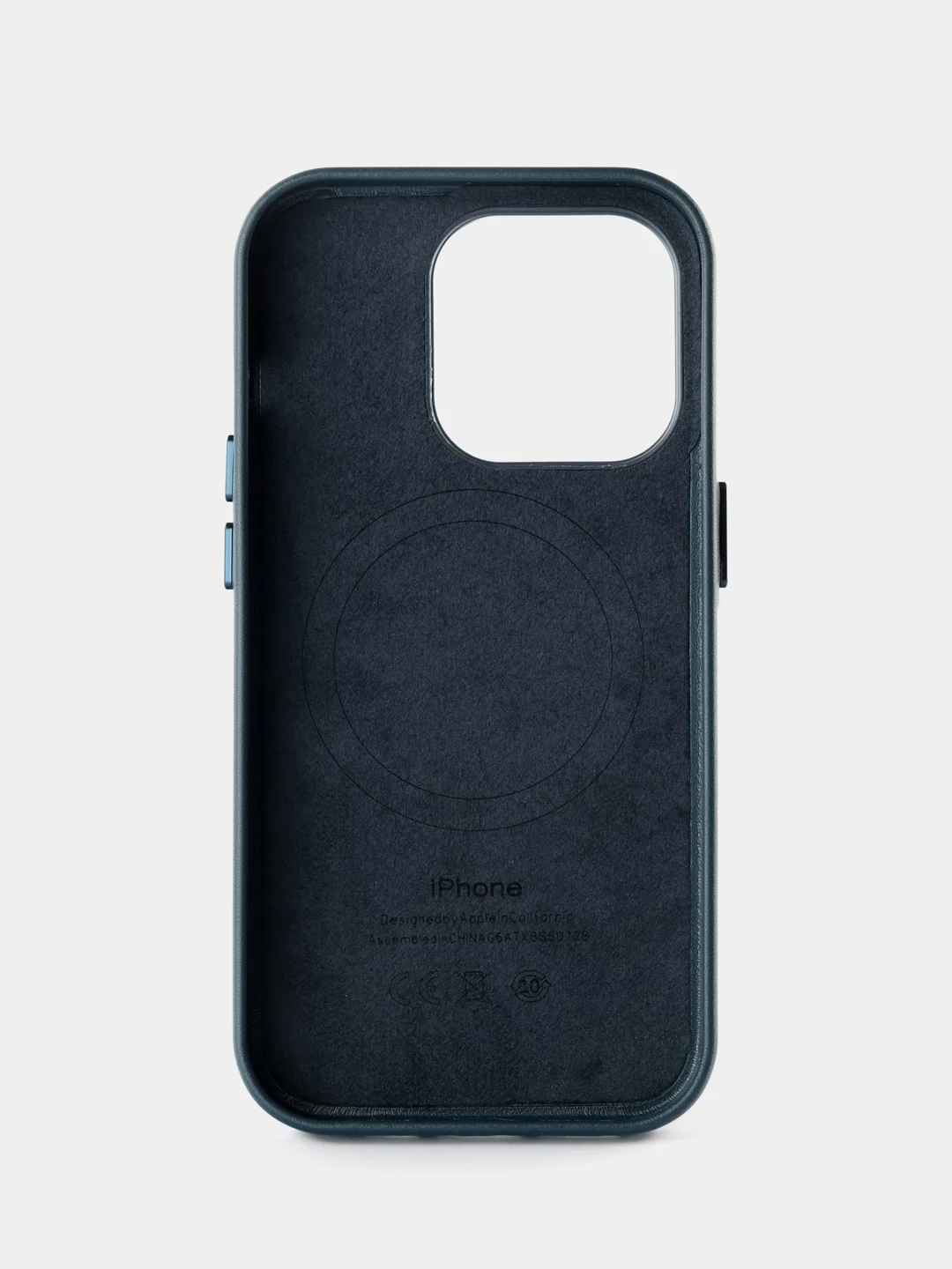 Морской кожаный чехол Leather Case для iPhone 14 Pro с функцией MagSafe