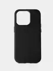 Черный кожаный чехол Leather Case для iPhone 14 Pro с функцией MagSafe