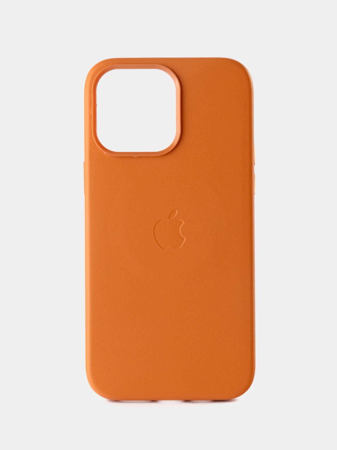 Оранжевый кожаный чехол Leather Case для iPhone 14 Pro Max с функцией MagSafe