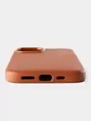 Коричневый кожаный чехол Leather Case для iPhone 15 с функцией MagSafe