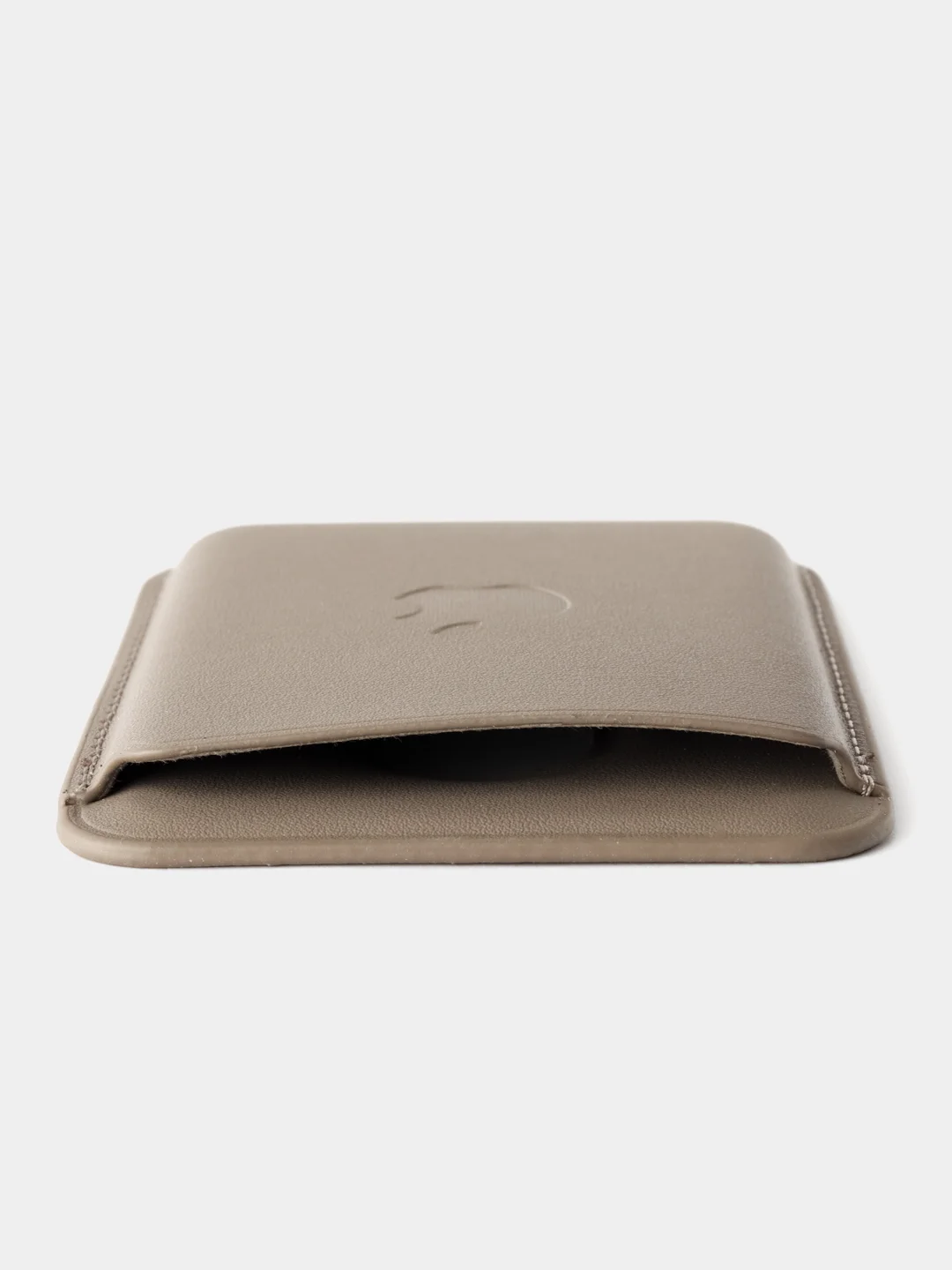 Серый картхолдер - бумажник на iPhone с поддержкой MagSafe/Leather Wallet
