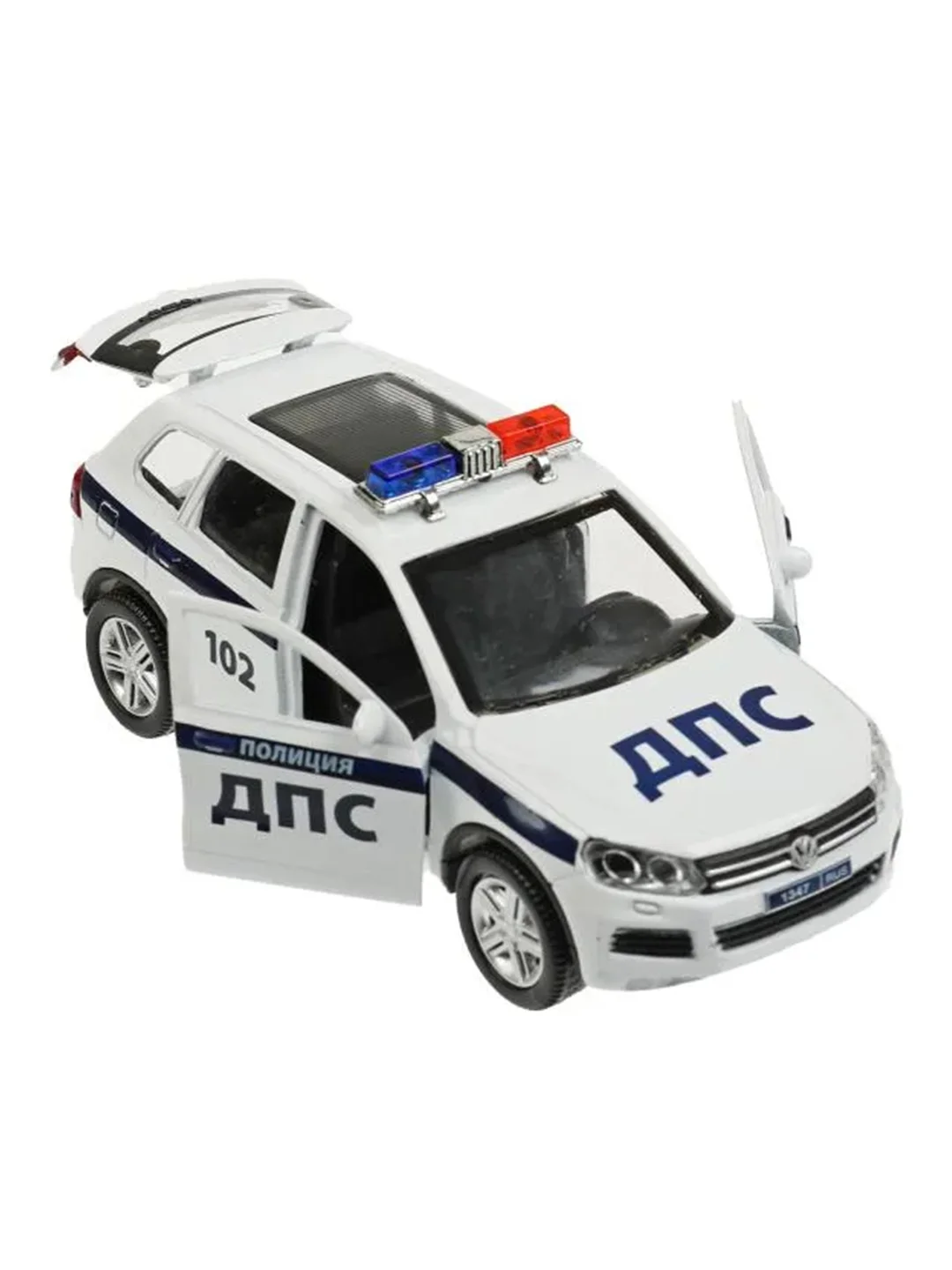 Металлическая модель ТехноПарк Volkswagen Touareg. Полиция, 12 см