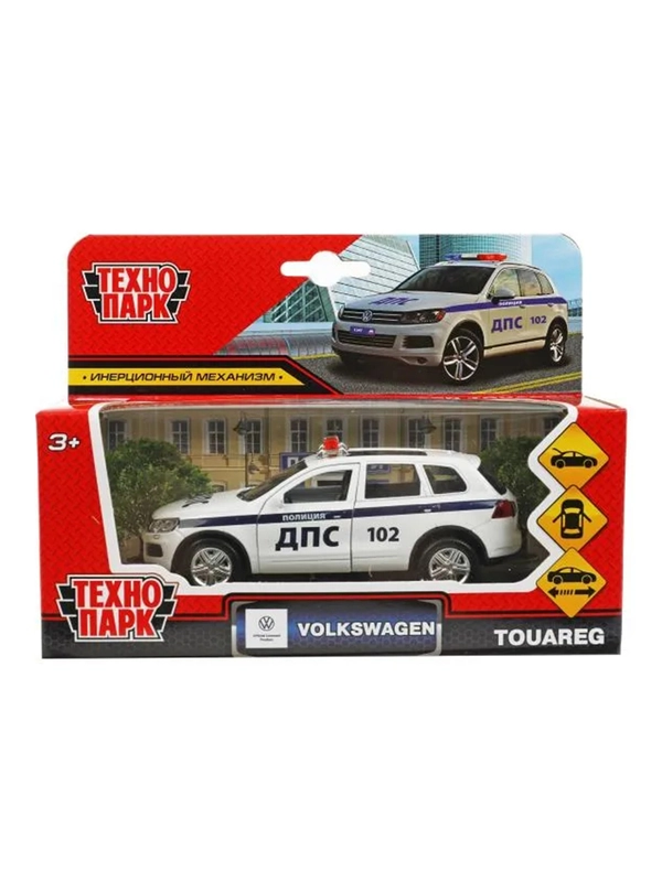 Металлическая модель ТехноПарк Volkswagen Touareg. Полиция, 12 см