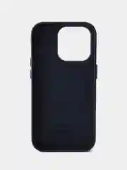 Темно-синий кожаный чехол Leather Case для iPhone 14 Pro с функцией MagSafe