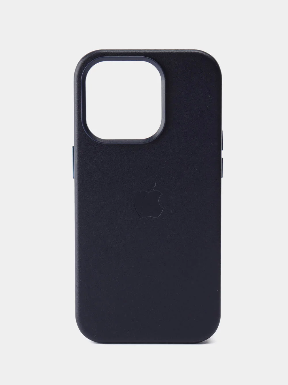 Темно-синий кожаный чехол Leather Case для iPhone 14 Pro с функцией MagSafe