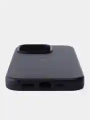 Темно-синий кожаный чехол Leather Case для iPhone 14 Pro с функцией MagSafe