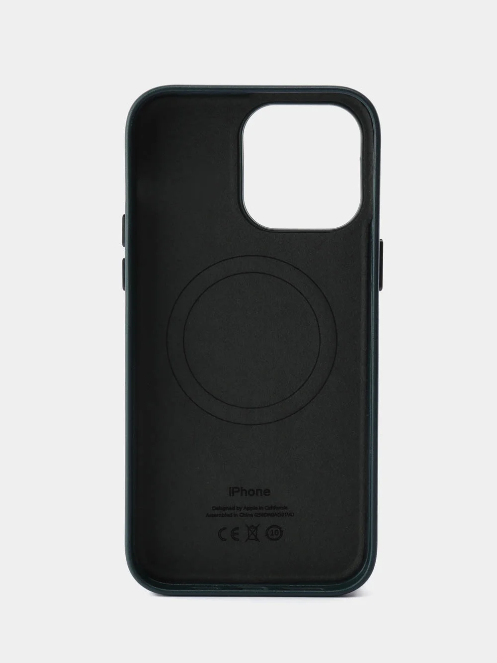 Зеленый кожаный чехол Leather Case для iPhone 14 Pro Max с функцией MagSafe