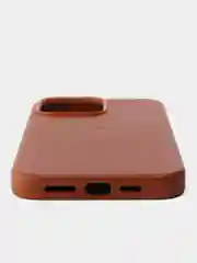 Коричневый кожаный чехол Leather Case для iPhone 14 Pro Max с функцией MagSafe