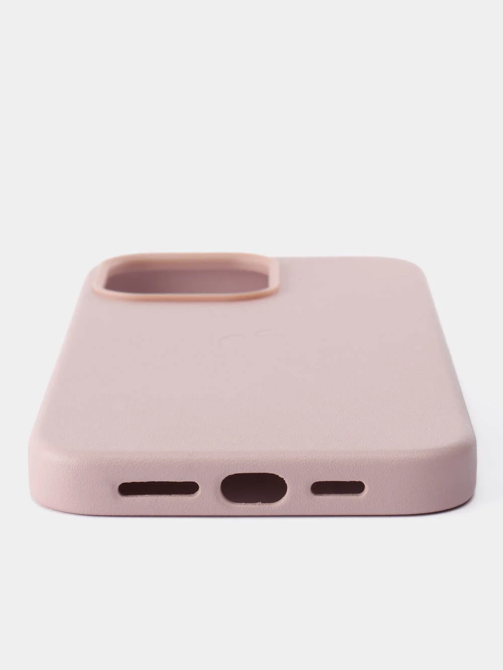 Розовый кожаный чехол Leather Case для iPhone 14 Pro Max с функцией MagSafe