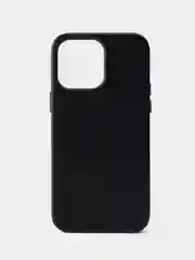 Черный кожаный чехол Leather Case для iPhone 14 Pro Max с функцией MagSafe
