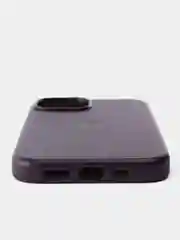Тёмно-бордовый кожаный чехол Leather Case для iPhone 15 с функцией MagSafe